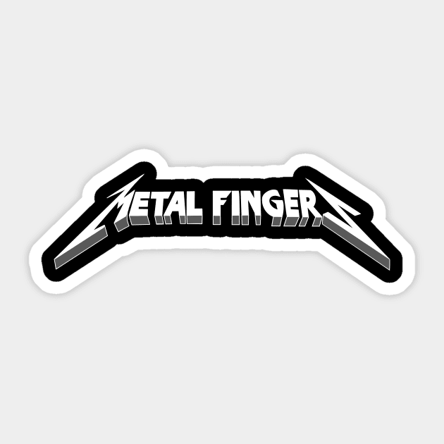 METAL FINGERS Sticker by Ethnyx